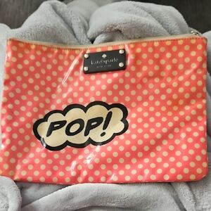 Kate Spade Pink Polka Dot Clutch